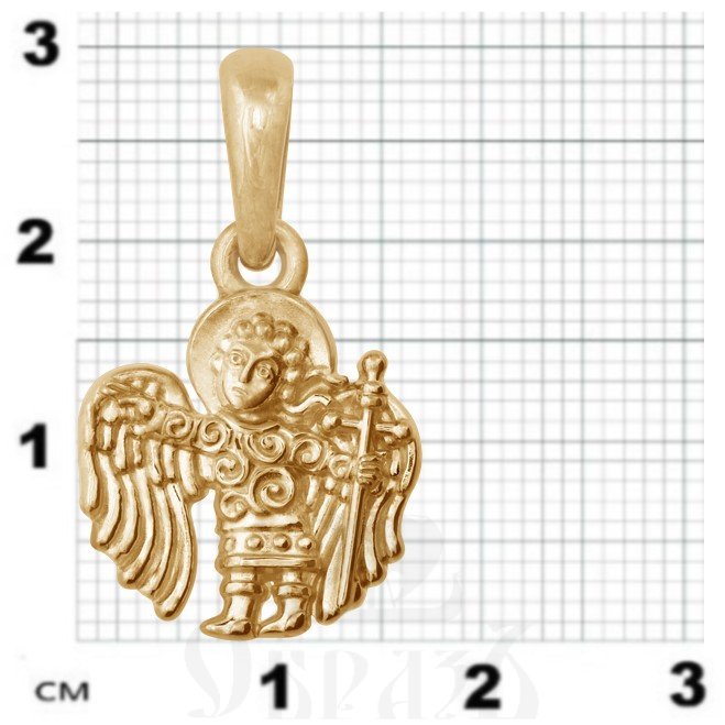 подвеска ангел хранитель, золото 585 пробы желтое (арт. 202.524)