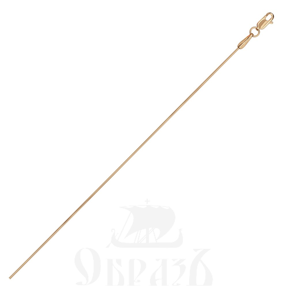 цепь плетение "снейк" красное золото 585 пробы (арт. нц 12-078 d0,2)