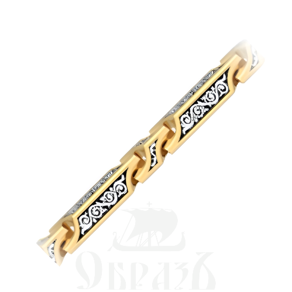 цепь (тонкая) серебро 925 пробы с золочением (арт. 40.961)