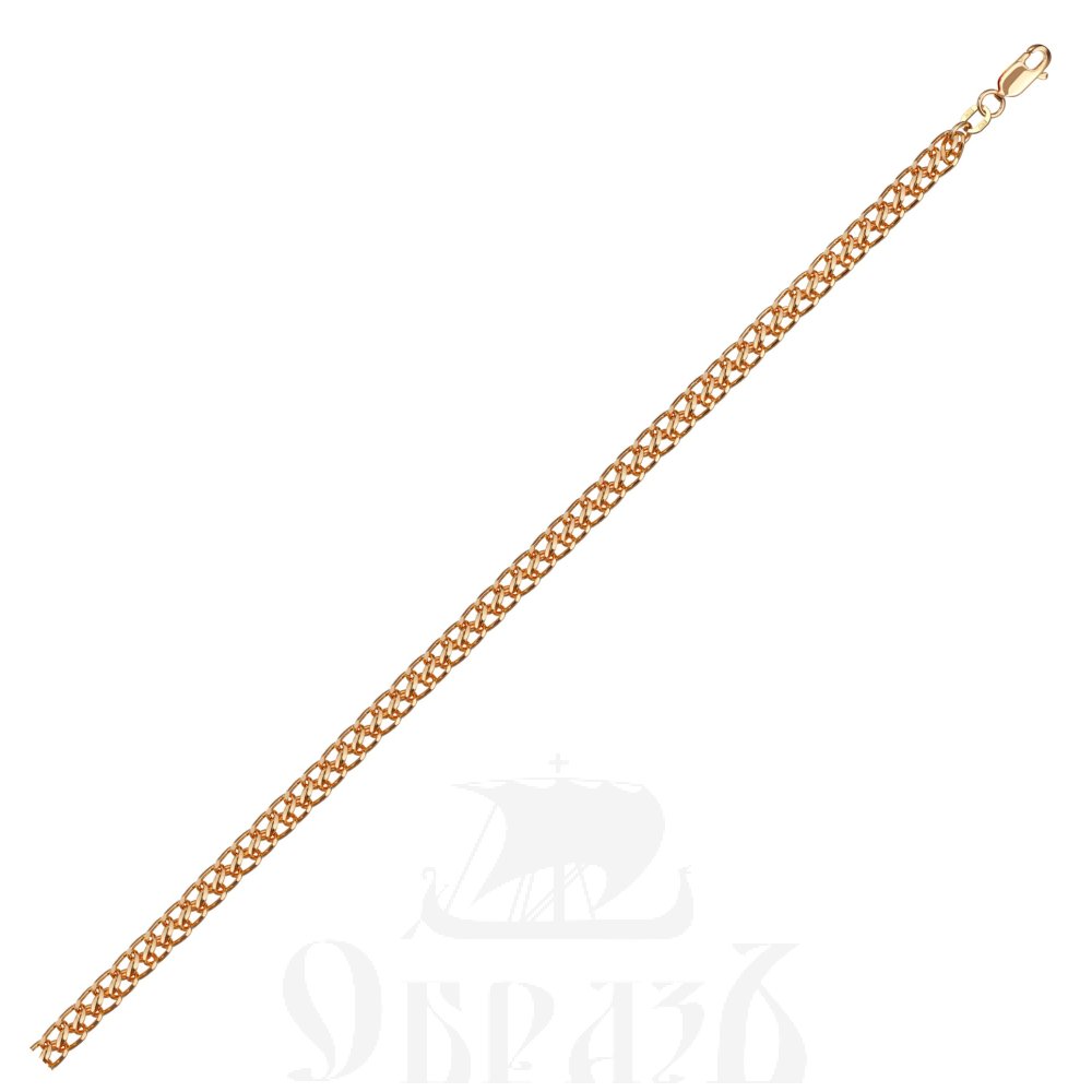 цепь плетение "царь" красное золото 585 пробы (арт. нц 12-320 d0,70)