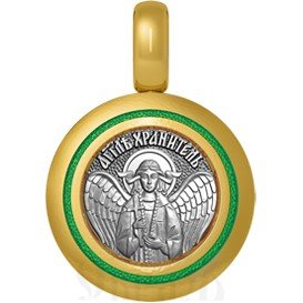 нательная икона святая равноапостольная елена константинопольская царица, серебро 925 проба с золочением и эмалью (арт. 01.017)