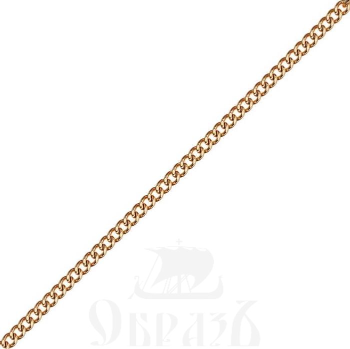 цепь плетение "гурмет" красное золото 585 пробы (арт. нц 12-002 d0,35)