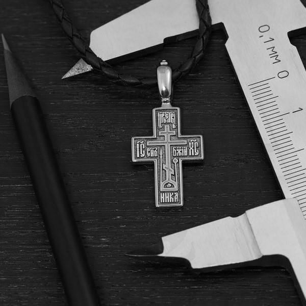 древнерусский крест, серебро 925 проба (арт. 101.881)
