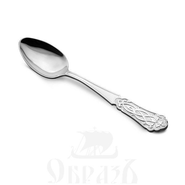ложка кофейная «орнамент»  (русские самоцветы 26096) серебро 925 пробы
