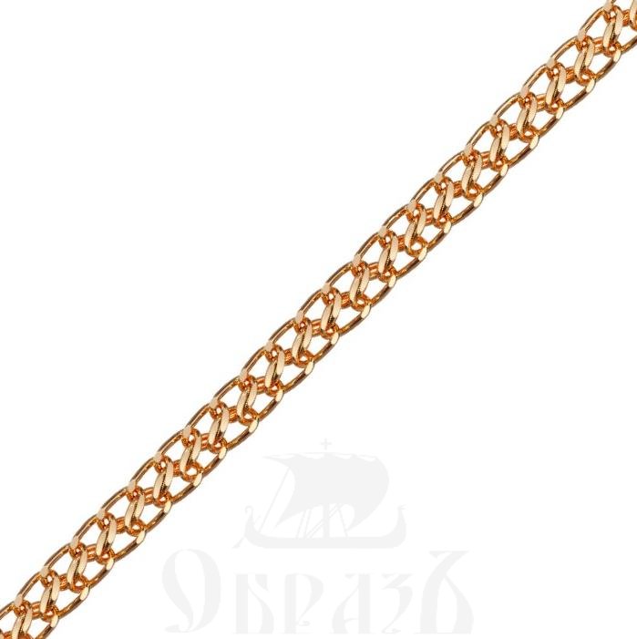 цепь плетение "царь" красное золото 585 пробы (арт. нц 12-320 d0,70)